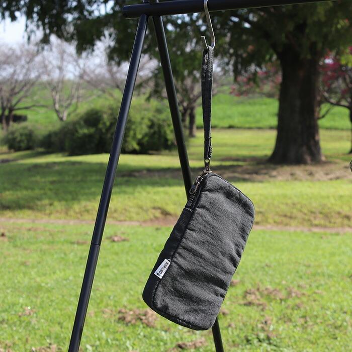 燃えない 難燃 安全 貴重品ポーチ CASVAN outdoor キャンプモバイル