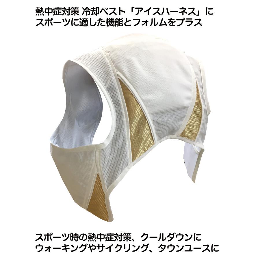 スタイリッシュな冷却ベスト アイスハーネス スポーツ 本体のみ(保冷剤