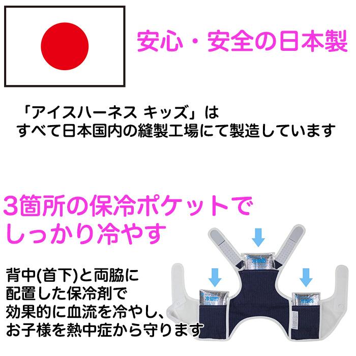 日本製 こども用 暑さ対策 熱中症対策グッズ クールベスト 冷却ベスト