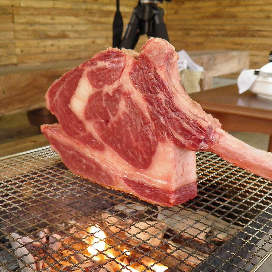 肉 お肉 牛肉 国産 バーベキュー BBQ 焼肉 赤城牛 骨付き リブロース トマホーク ステーキ 約1.5kg〜1.7kg 不定貫 送料無料 真空 冷凍 内祝 御祝｜akagi-beef｜06