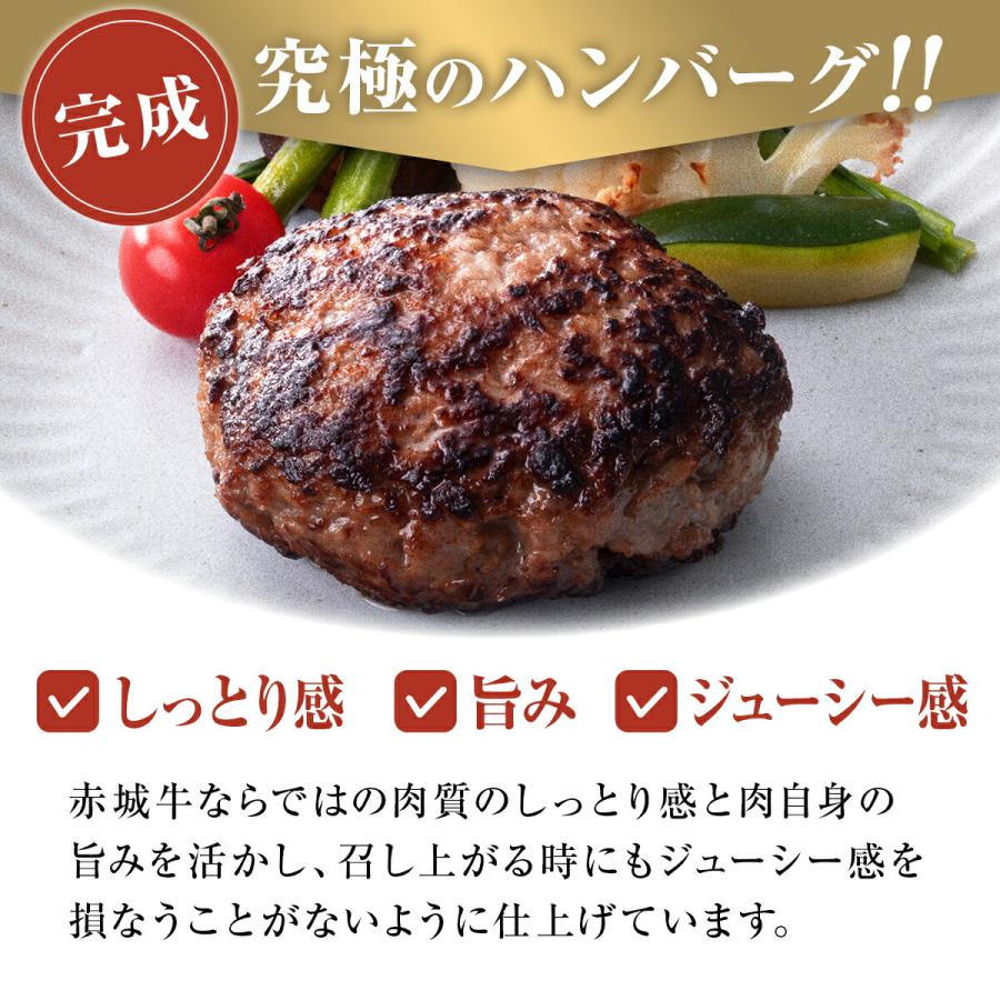 ハンバーグ ギフト 肉 牛肉 赤城牛 粗挽き 焼き上げ ハンバーグ セット 130g 冷凍 黒毛和牛 和豚もち豚 お取り寄せ グルメ プレゼント 内祝い 贈答 贈り物｜akagi-beef｜13