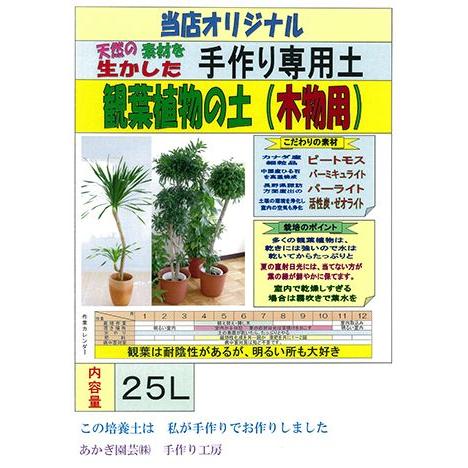観葉植物の土 木物用 25l B 24 植える花夢 手作り園芸工房 通販 Yahoo ショッピング