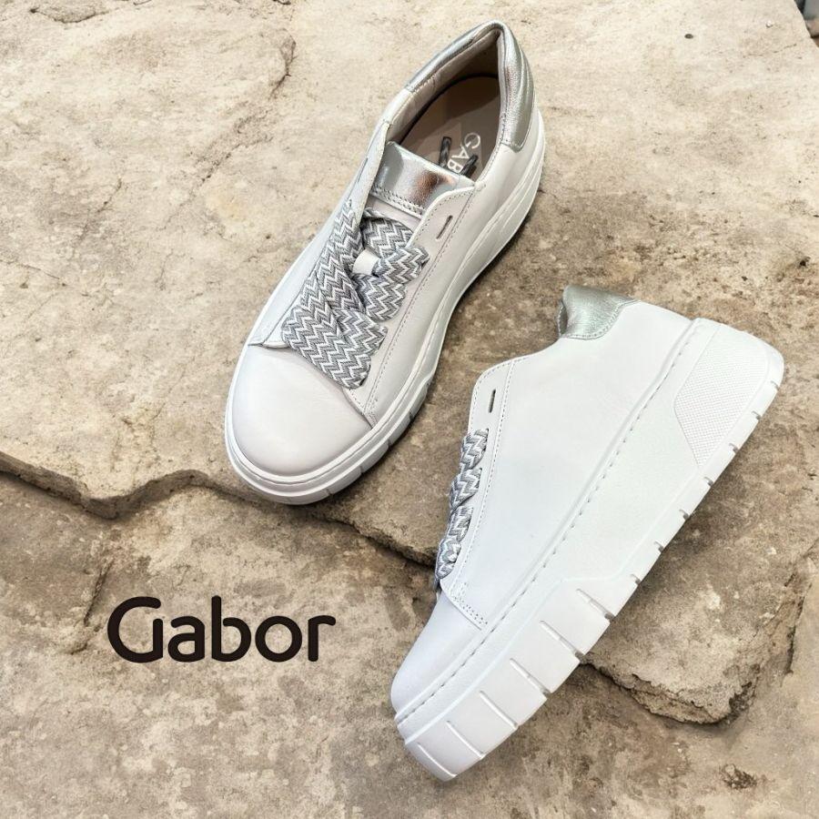 Gabor（ガボール） 2026春夏新作 スニーカー 厚底 レースアップ 