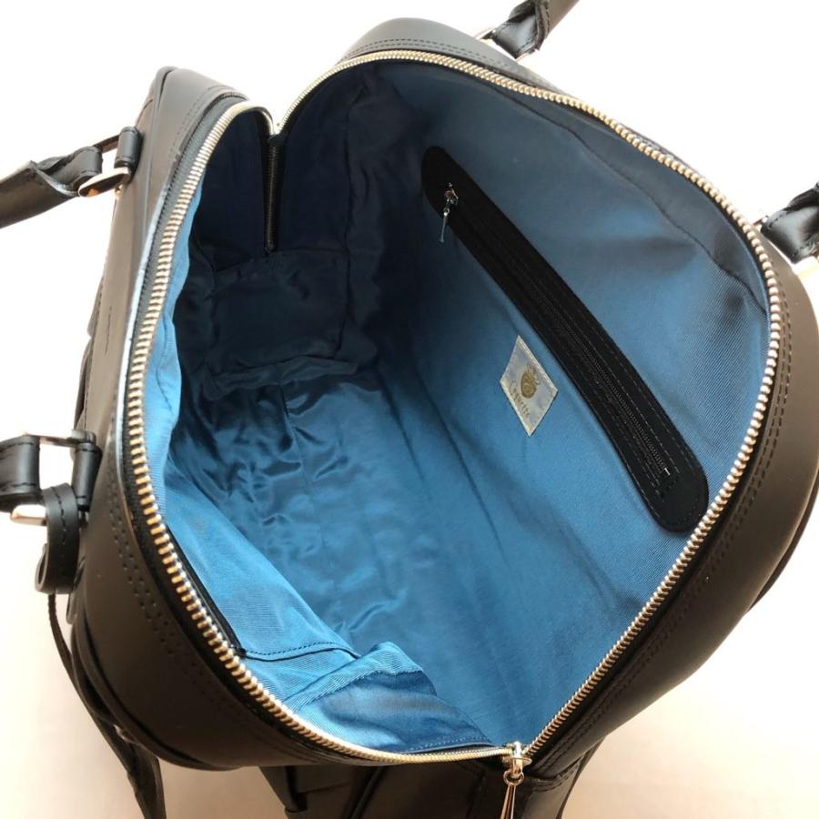 Coquette コケット ボストン バッグ メッシュ 本革 75cqb0193bl