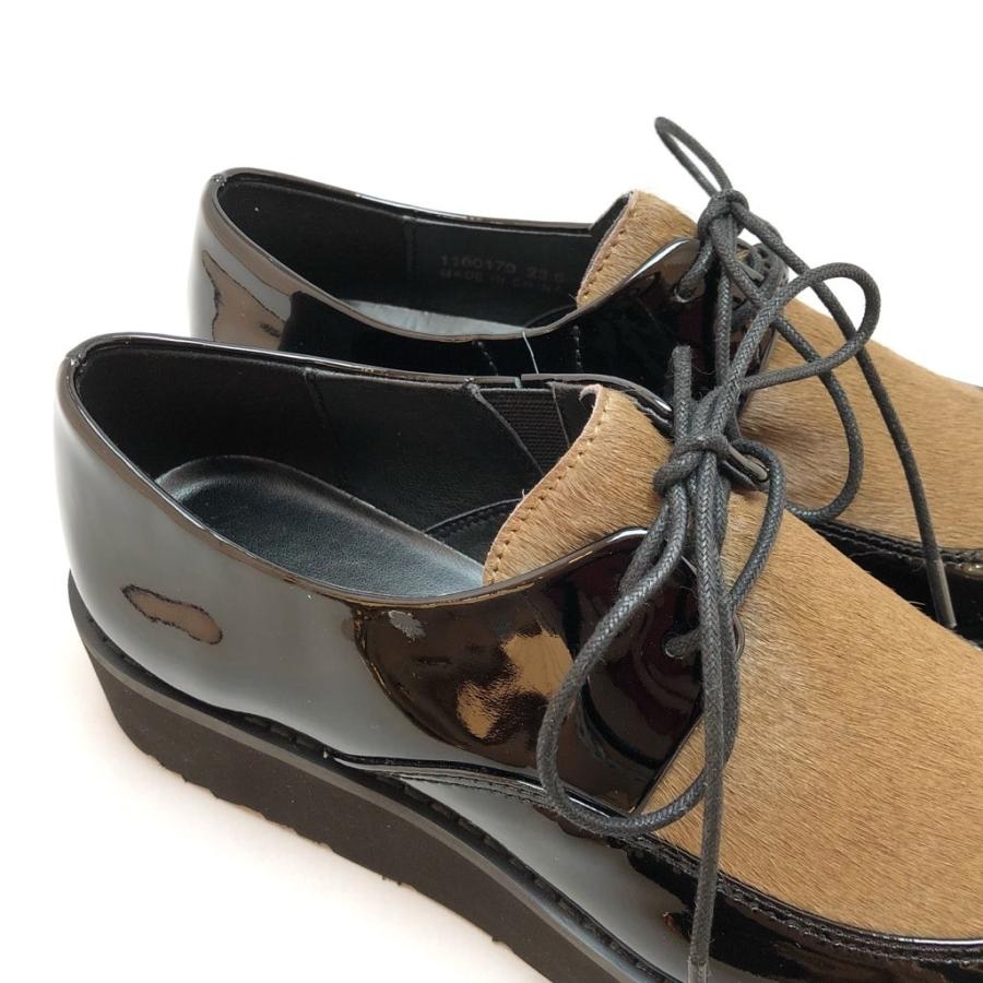 【公式 / 新香り発売】CHIAKI KATAGIRI チアキカタギリ レースアップシューズ 厚底 ポニー エナメル 靴 83ck1160170blc 入園式 靴