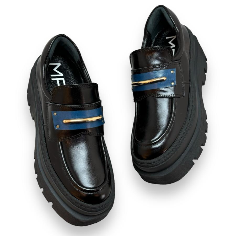 MANA（マナ） シューズ チャンキーソール ローファー 本革 靴 541169