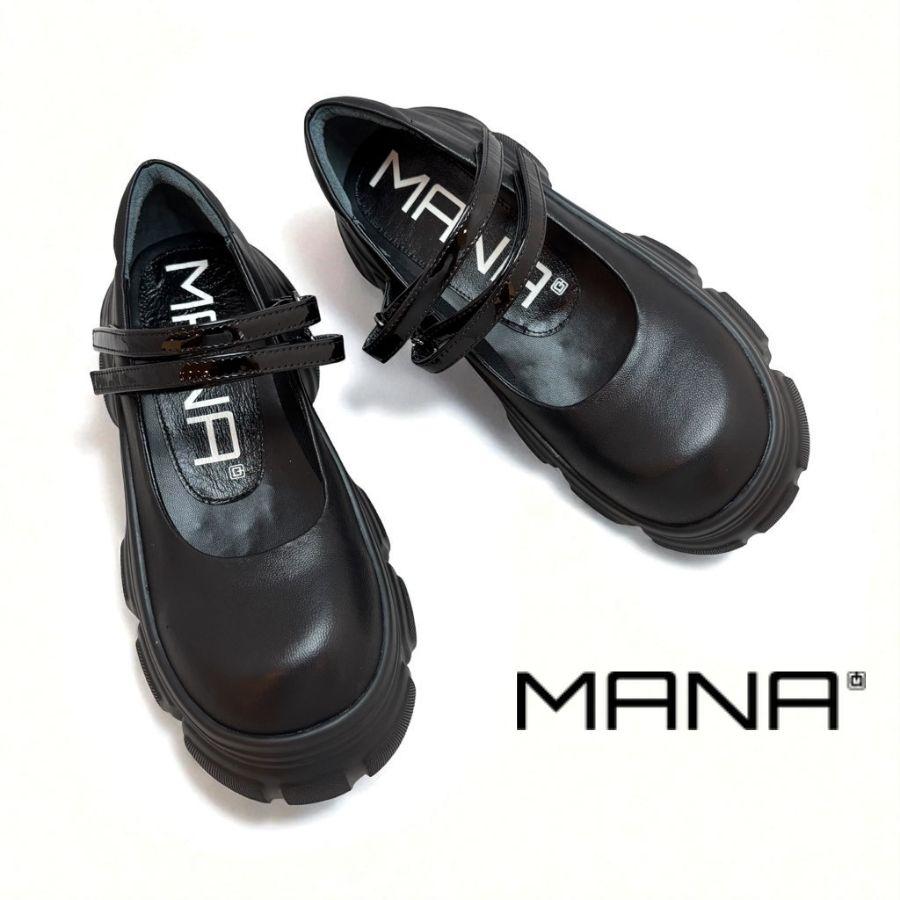 MANA（マナ） 2025秋冬新作 ダブルストラップ メリージェーン シューズ