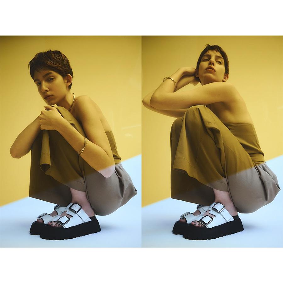 yuko imanishi +（ユウコイマニシプラス） ミュール サンダル 厚底