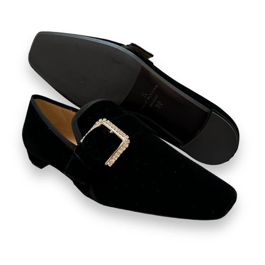 FABIO RUSCONI ファビオルスコーニ シューズ ビジュー バックル FABIO RUSCONI ファビオルスコーニ シューズ ビジュー バックル