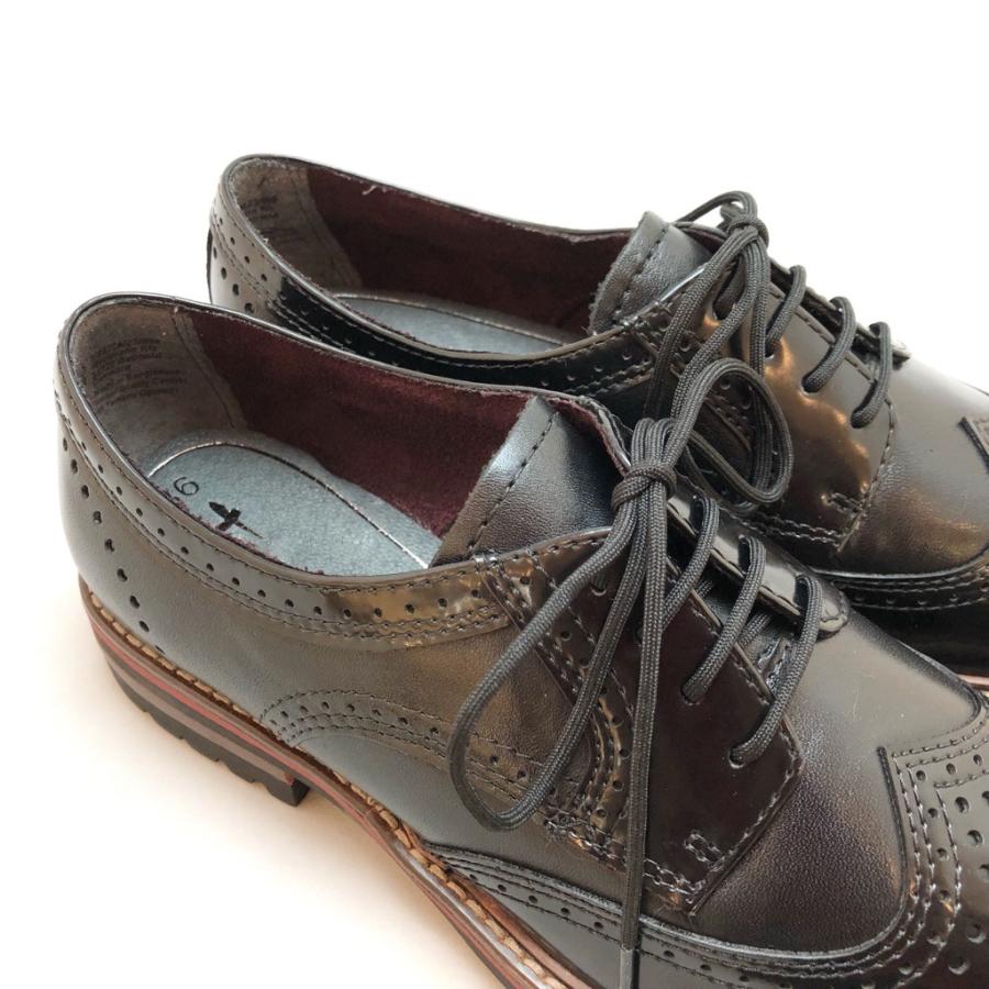 新発限定Tamaris タマリス レースアップ シューズ ウィングチップ メダリオン 靴 90ta495411blc 自分で履ける