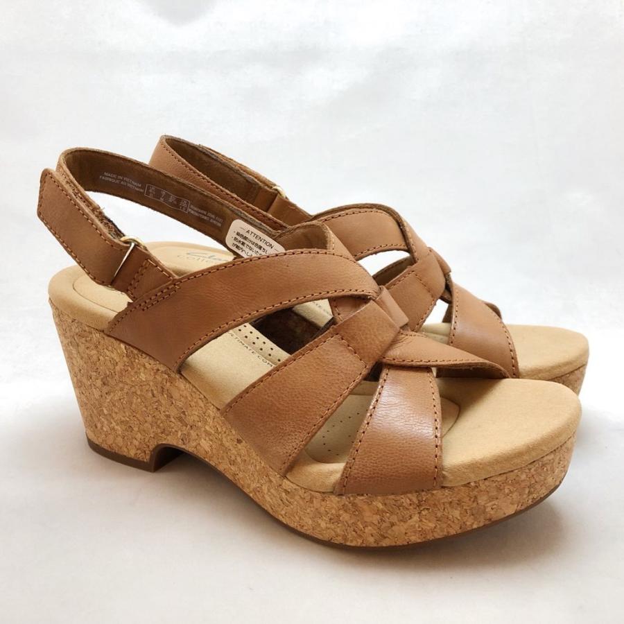 Clarks クラークス サンダル 厚底 ウェッジソール バックバンド