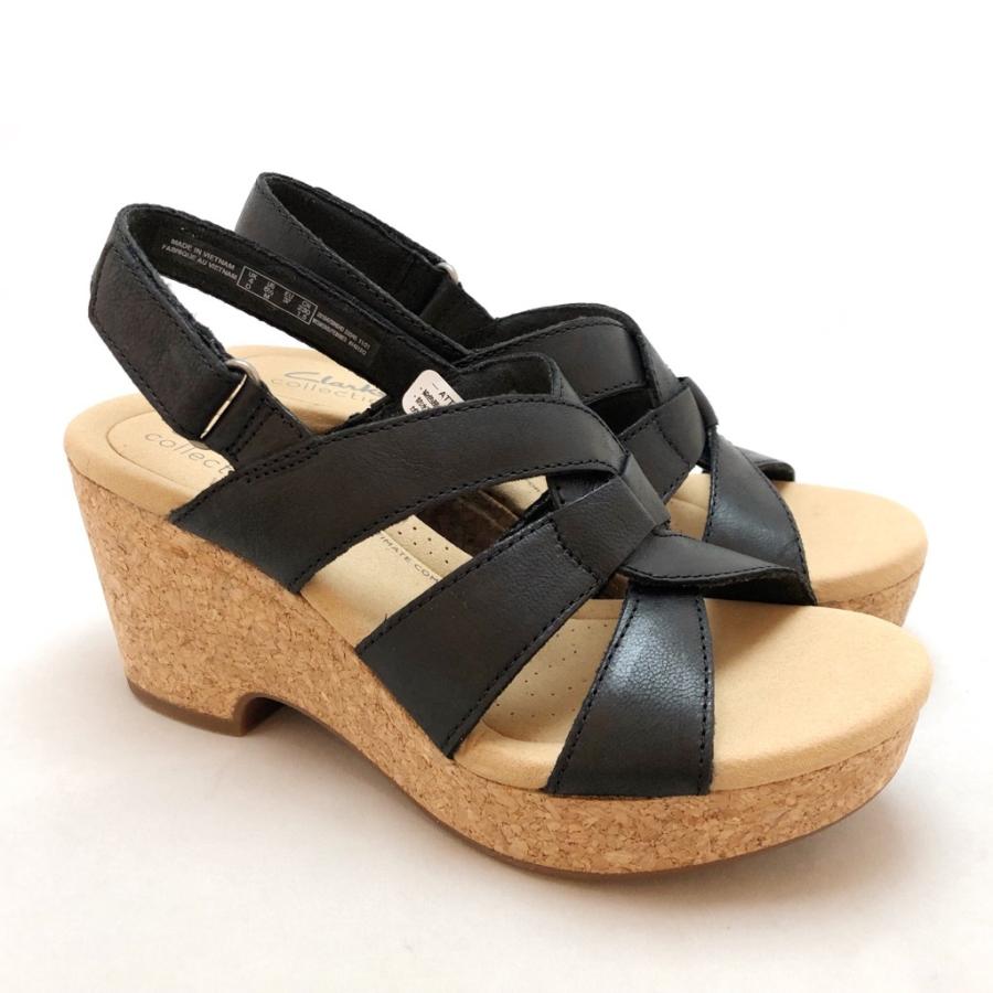 Clarks クラークス サンダル 厚底 ウェッジソール バックバンド