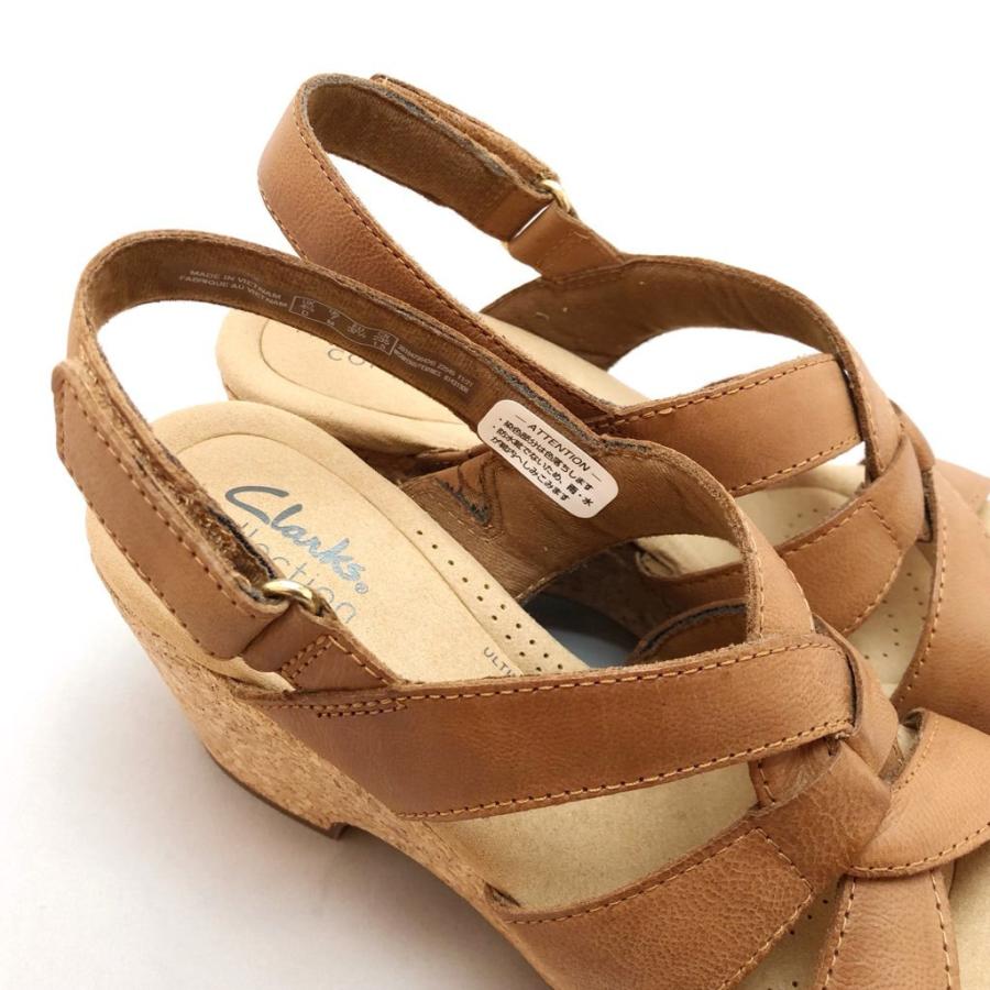 Clarks クラークス サンダル 厚底 ウェッジソール バックバンド