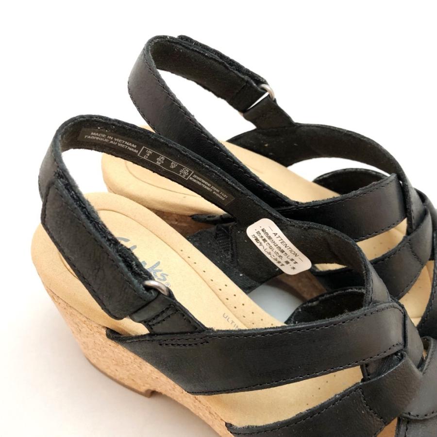Clarks クラークス サンダル 厚底 ウェッジソール バックバンド