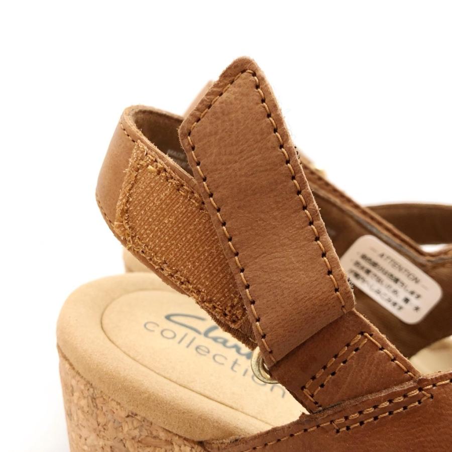 Clarks クラークス サンダル 厚底 ウェッジソール バックバンド