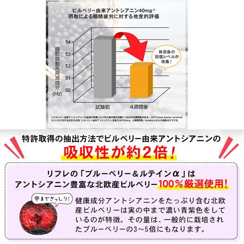 リフレ 【送料無料】リフレ ブルーベリー＆ルテインα（31粒入