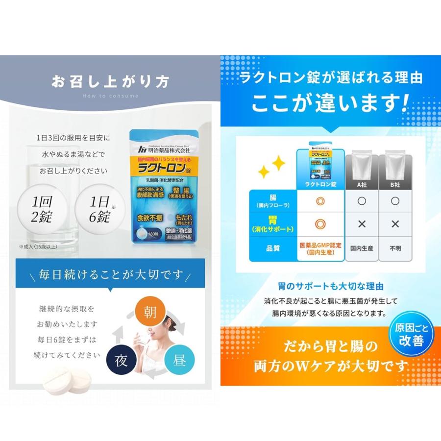 明治薬品 【送料無料】ラクトロン錠（60錠入） 整腸 消化薬 乳酸菌