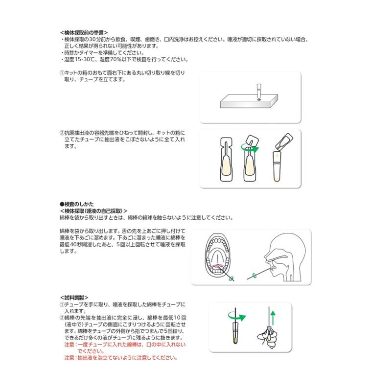 【3個セット】【第1類医薬品】抗原検査キット SARS-CoV-2 アンスペクトコーワ  (一般用) 1回用  COVID-19 コロナウイルス 唾液 【メール便】※2024年5月期限｜akakabeshop｜06