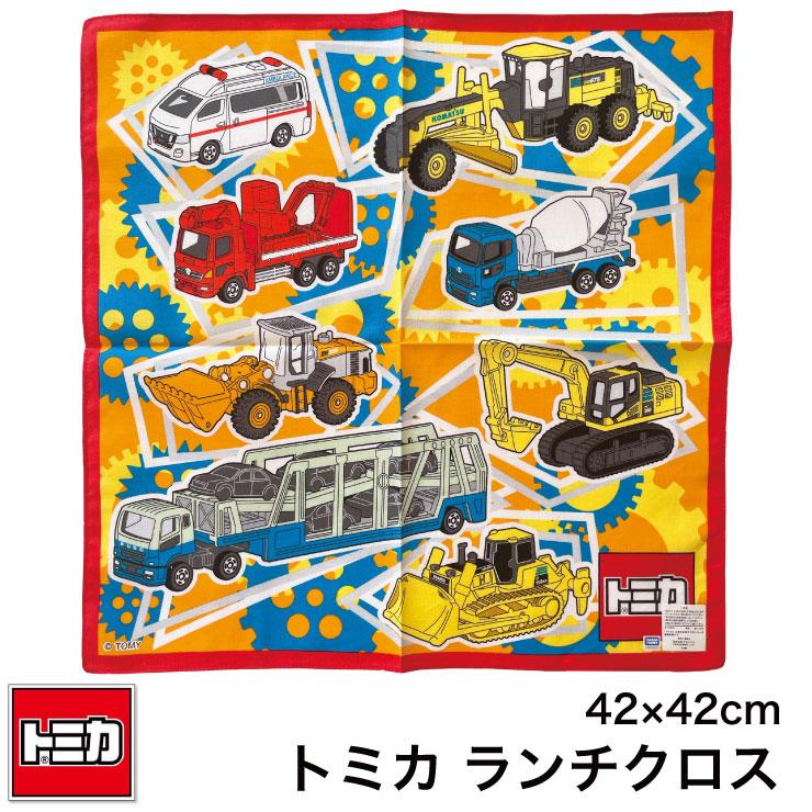 NO.74大きな自動車　ガーゼハンカチ　ハンカチ　名前　トミカ　くるま　のりもの NO.74大きな自動車 ガーゼハンカチ ハンカチ 名前 トミカ くるま
