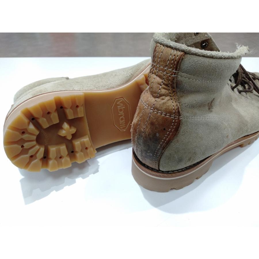 ホワイトソールからvibram#100ハニーに交換(ミッドソール白 ホワイトソールからvibram#100ハニーに交換(ミッドソール白