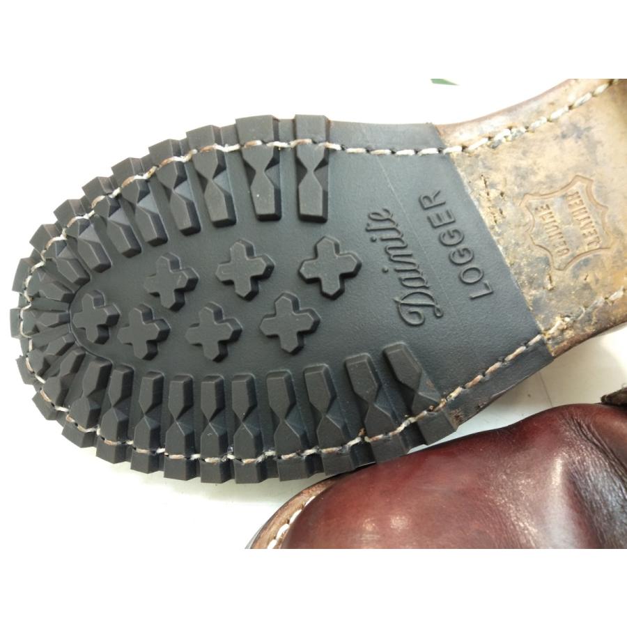 靴修理 dainite loggerハーフソール + vibram 700 ヒール ブーツ修理 レッドウイング ベックマン ダイナイトロガーハーフソール ビブラム｜akakutsu｜02