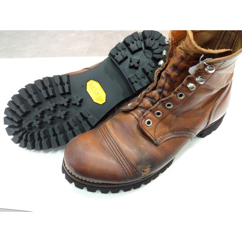 靴修理 ビブラム 100 黒 ブーツ修理 レッドウイング ダナー ホワイト