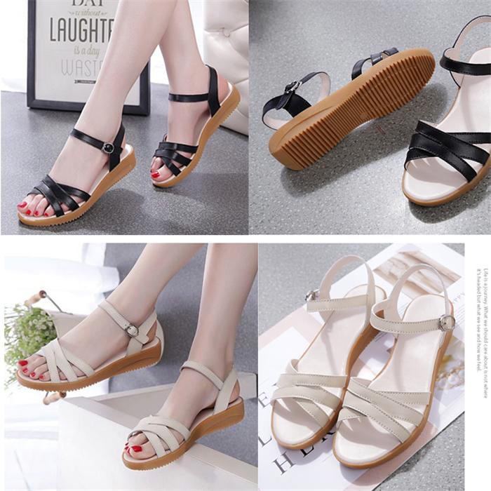 送料無料】サンダル レディース 低めヒール 歩きやすい シューズ 靴