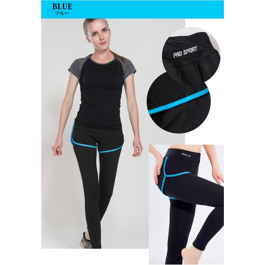 送料無料レギンス パンツ一体型 ヨガウェアスポーツウェア