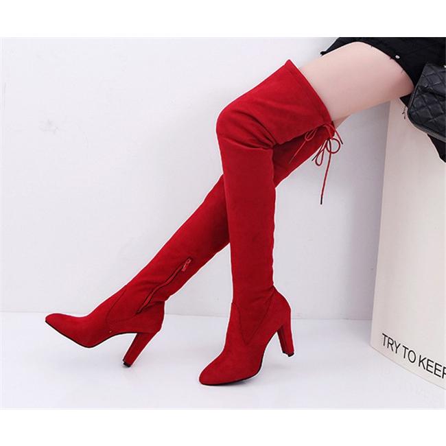 9cmUP ストレッチロングブーツ ハイヒール ロング レディース靴