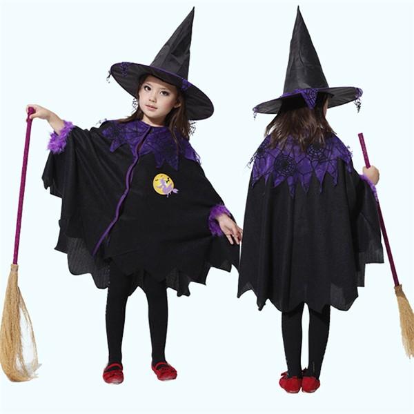 5タイプ 子供用 巫女 悪魔 魔女 ハロウィン 衣装 女の子 キッズ デビル