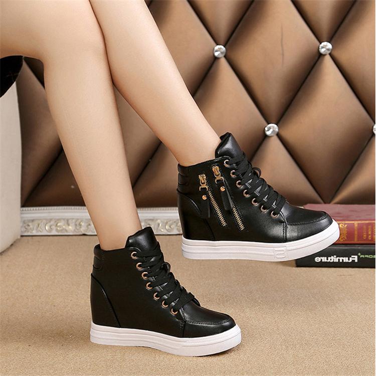 シューズ レディース スニーカー 靴 運動靴 ジム 厚底 歩きやすい 黒