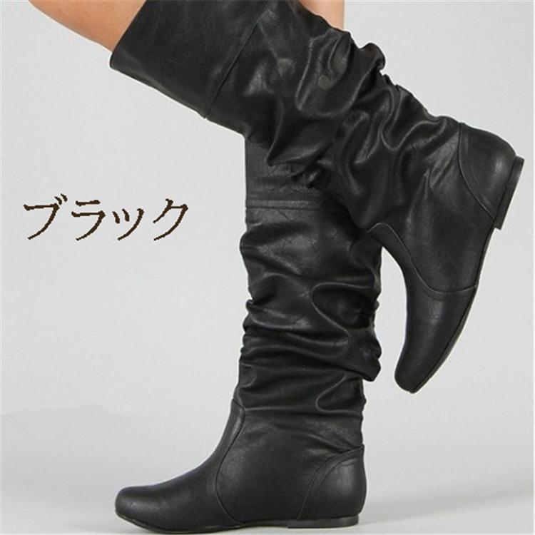 レディース ナチュラル ルーズ 靴 ハーフ ナウシカブーツ 黒 大きい