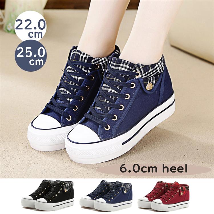 レディース スニーカー 厚底ヒール インヒール スニーカー通気 スニーカー靴 お洒落 歩きやすい スニーカー 通学 疲れにくい Zxnx94 アカルイ市場 通販 Yahoo ショッピング