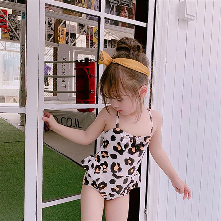 新品同様 子供水着 キッズ ヒョウ柄 女の子 ベビー 子供用 オールインワン 80cm 130cm 連体水着 Uvカット キッズ水着 海 保育園 幼稚園 ジュニア こども 小学生 Originaljustturkey Com