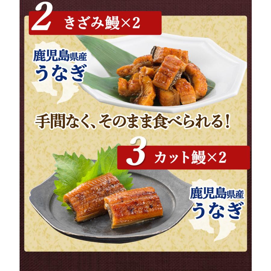 うなぎ 国産 熨斗対応 あかまる3種セット 鹿児島県産 うなぎ蒲焼（大/約167g）1尾+きざみ鰻50g×2+カット鰻50g×2 たれ+山椒付 かば焼き あかまる専稼｜akamaru-senka｜08