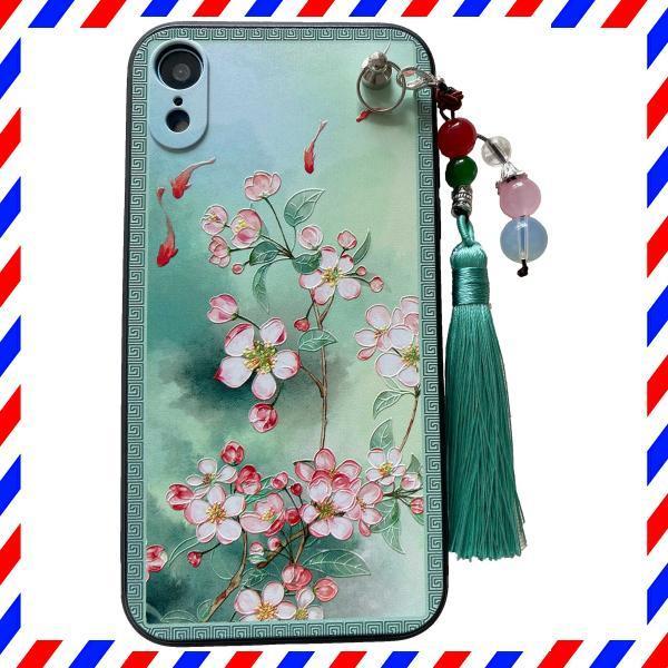 Kolo コナシ 鯉 Iphone 中国風 シノワズリ 中華風 スマホケース スマホカバー ケース 薄緑 Iphonexr 正式的