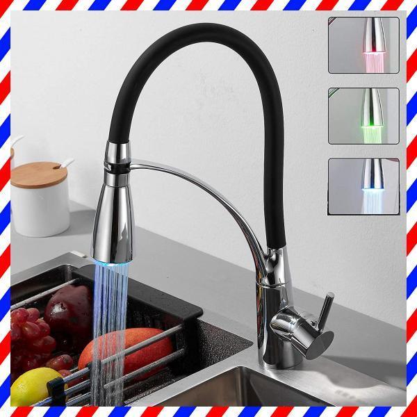 360度回転 キッチン蛇口 伸縮 洗面台 キッチン水栓 キッチン水栓 洗面台 引出しホース 住宅設備 ステンレス 台所 シングルレバー 台付1 水道 蛇口
