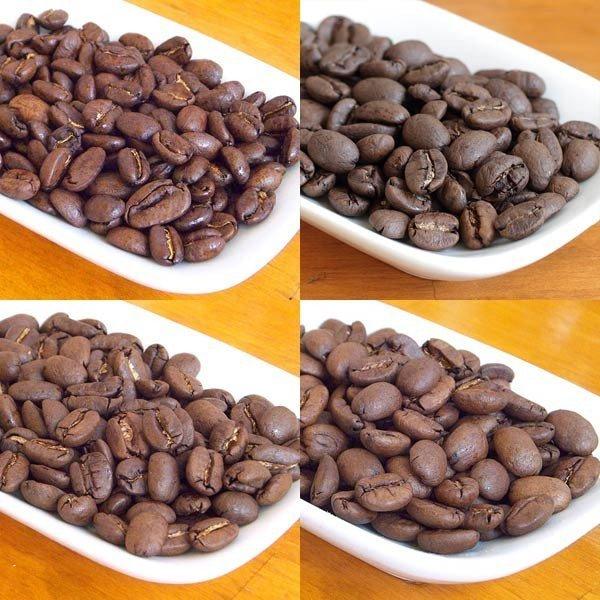 自家焙煎 コーヒー豆 かおりセット（焙煎）［400g］(100g×4種類) : 茜