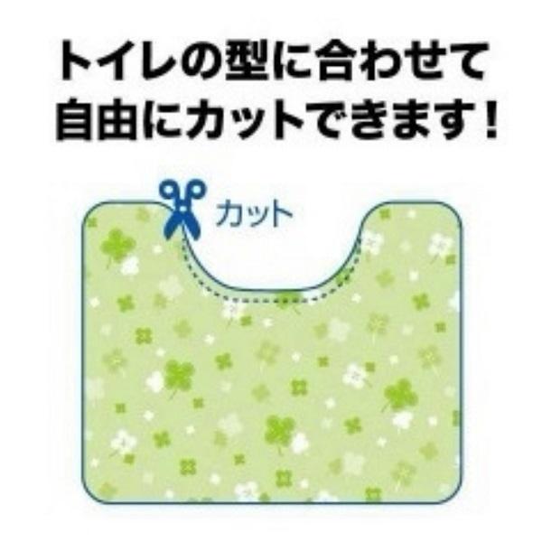 使い捨てトイレ用フロアシート 20枚入り ブルー フロンティア 抗菌加工 防臭加工 吸水加工 掃除が楽 カットOK ずれにくい 滑らない|akane-fukushi|03
