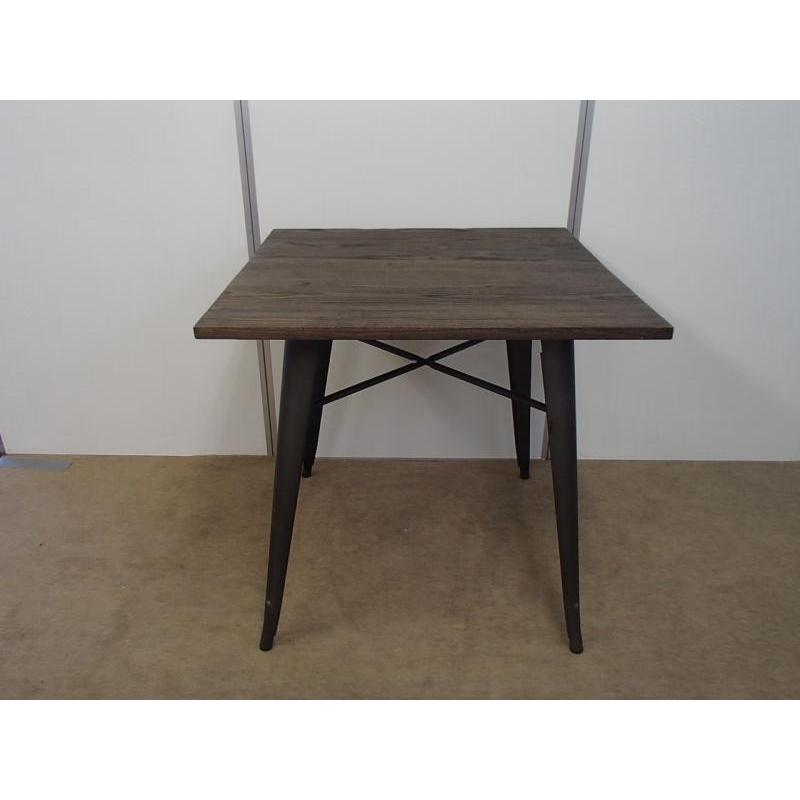 メタルテーブル ガンメタル カフェ ダイニングテーブル ブルックリンスタイル 送料込み 3MC380 4860582Akane Mart