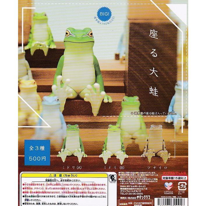 ■POP台紙付き■座る大蛙■全3種セット｜akane-shop-net