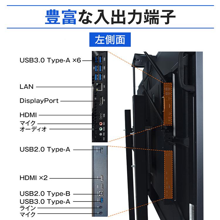 電子黒板 75インチ 4K タッチパネル インタラクティブホワイトボード