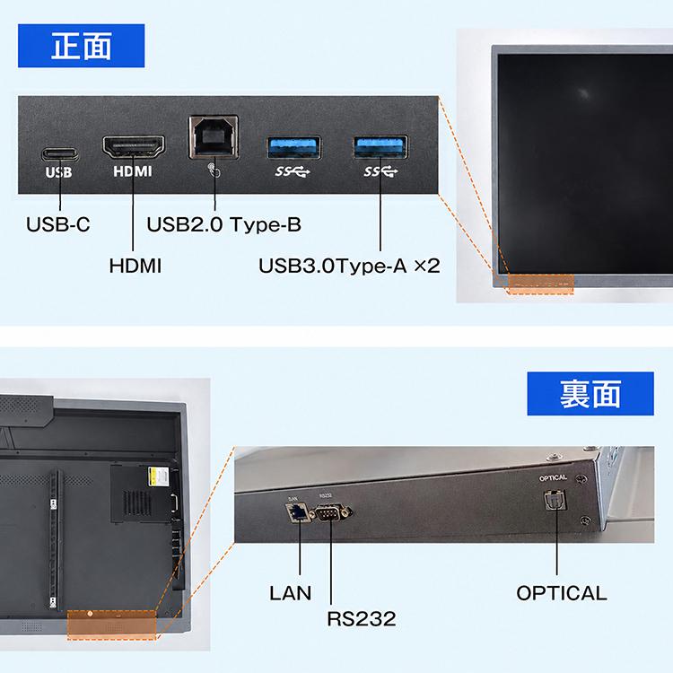 電子黒板 55インチ 4K タッチパネル インタラクティブホワイトボード