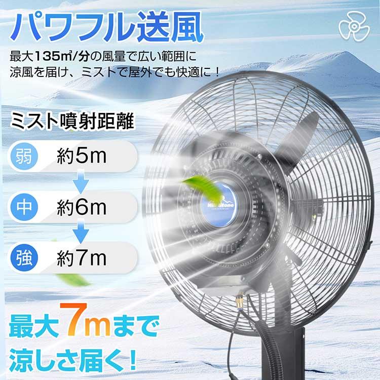 ミスト扇風機 大型 業務用 工場扇 微細ミスト パワフル送風 冷風扇 