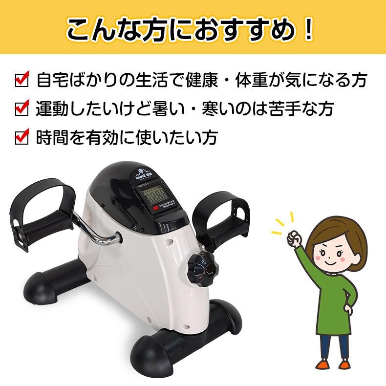 ミニフィットネスバイク エアロバイク 静音 小型 フィットネスバイク トレーニング ダイエット 運動 健康 有酸素運動 脂肪燃焼 腕 脚 自宅 母の日｜akaneashop｜03