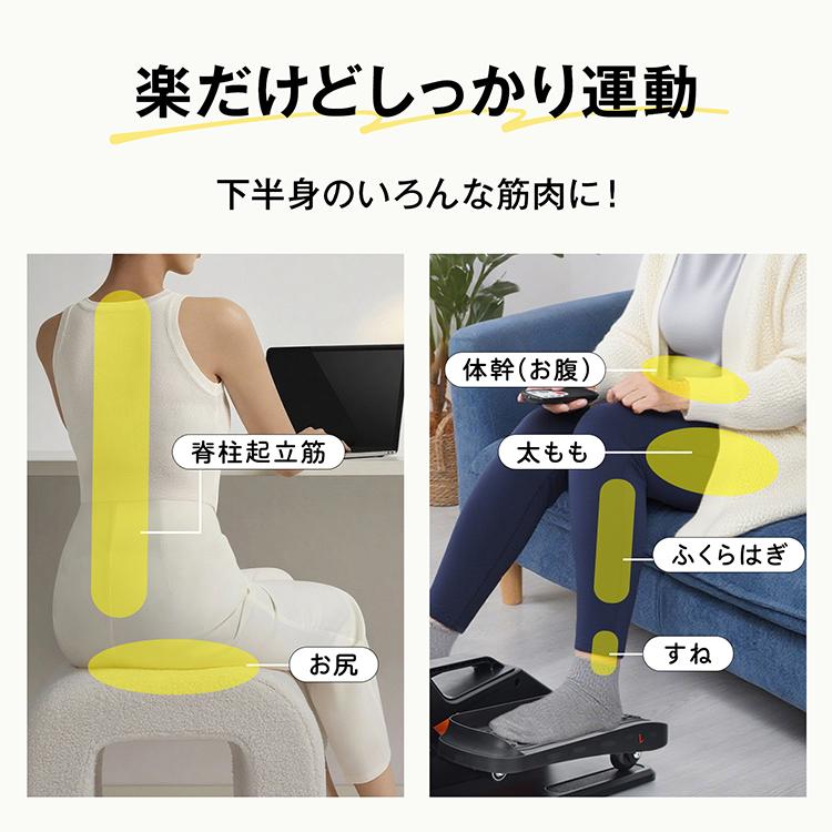 Hill Stone フィットネスバイク 静音 電動 高齢者 運動器具 ミニ