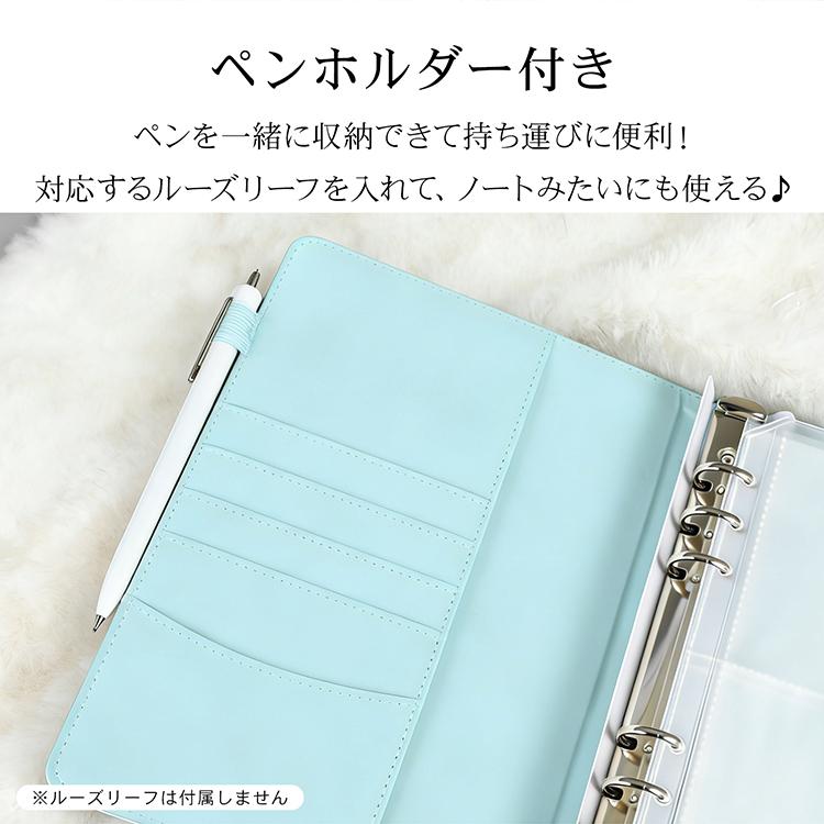 バインダー a5 トレカファイル リフィル 10枚 8ポケット 6穴 ジップ 内