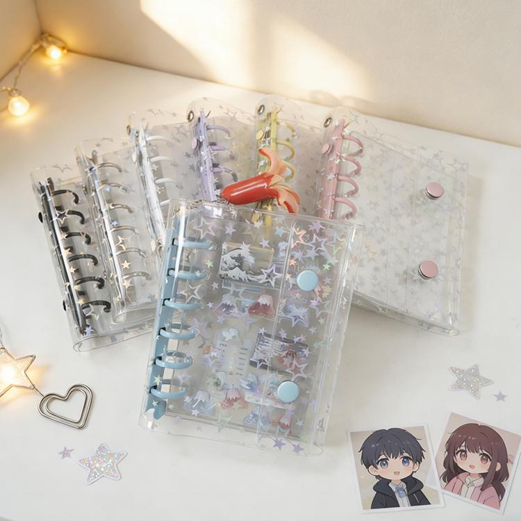 シール帳 シールバインダー バインダー リフィル 10枚 a6 a7 はがせる 台紙 ミニシール帳 透明シール帳 6穴 透明 シール シール帳透明 ファイルバインダー 収納 |  | 26