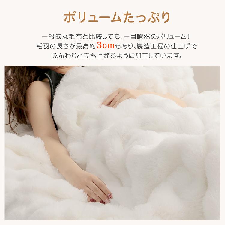 毛布 ふわとろ 2枚合わせ 厚手 ハーフ 洗える ふわとろ毛布
