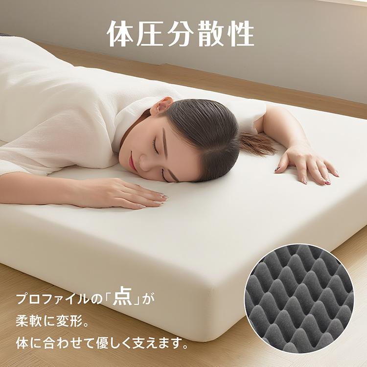 マットレス 三つ折り 高反発マットレス ごろ寝マット 折りたたみ